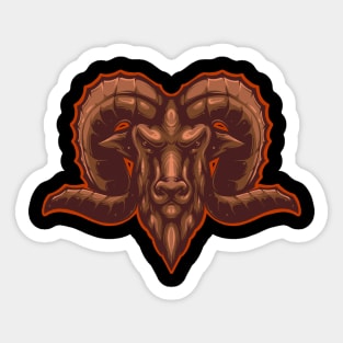 Goat Head Sticker